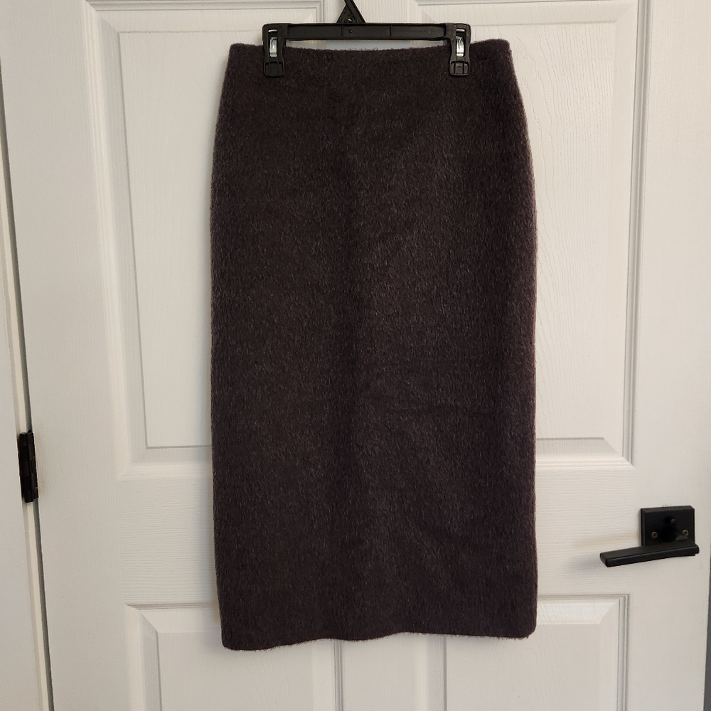 Wool pencil skirt